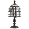Image de CAGE À OISEAUX PRISONNIER DÉCO MÉTAL 51CM NOIR
