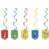 Image de 5 Suspensions spirales Astérix 60 cm