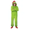 Image de DÉGUISEMENT KIGURUMI GRINCH POILU VERT ADULTE