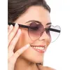 Image de Chaks 14069 Lunettes Coeur plastique verres fumés Noir