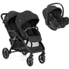 Image de JOIE - Poussette Duo Double Evalite Duo + Siège auto i-Snug 2 Shale