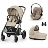 Image de CYBEX - Poussette Trio Balios S Lux + Siège auto Cloud G3 Plus + Nacelle Cot S Lux Almond Beige