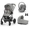 Image de CYBEX - Poussette Trio Balios S Lux + Siège auto Cloud G3 Plus + Nacelle Cot S Lux Stone Grey