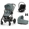 Image de CYBEX - Poussette Trio Balios S Lux + Siège auto Cloud T Comfort + Nacelle Cot S Lux Stormy Blue