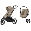 Image de CYBEX - Poussette Duo Avi Spin Almond Beige Cloud G3 I-size Plus Almond Beige Cybex
