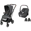 Image de MAXI COSI - Poussette Duo Leona 2 Pebble 360 Pro 2 Twillic Graphite Maxi Cosi