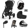 Image de CYBEX - Poussette Trio Balios S Lux + Siège auto Cloud G3 Plus + Nacelle Cot S Lux + Base G3 Set XL Moon Black
