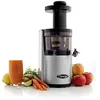 Image de Extracteur de jus vertical OMEGA VSJ843 - 150W - 43 tours/min - Tamis fin et à gros trous - Double hélice - Gris