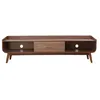 Image de Miliboo - Meuble TV vintage bois noyer 180 cm HALLEN