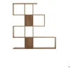 Image de Miliboo - Bibliothèque séparateur design finition bois noyer L139 cm COMO