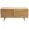 Image de Miliboo - Meuble TV en bois manguier massif et cannage rotin L110 cm ACANGE