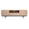 Image de Miliboo - Meuble TV finition bois chêne avec niche ouverte L160 cm MANNY