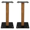 Image de Pieds d enceintes Enova Hifi Majesty 50 Noir et Bois vendus par paire