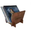 Image de Support Vinyle - ENOVA - VR 25 WD - Finition Bois - Capacité 25 LP - Design Élégant