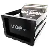 Image de Accessoire Platine Vinyle Enova Hifi Caisse De Stockage Pour Jusqu''a 120 Disques Vinyle Vbs 120 Bl Noir