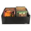 Image de ENOVA VINYLE BAC 45T BL - Meuble noir pour vinyles 45 tours