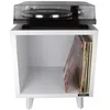 Image de ENOVA VINYLE LOVER CUBE WH - Meuble Hifi blanc