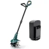 Image de Motobineuse sans fil 18V FISHTEC 4 fraises 20 cm x 8 cm batterie lithium incluse entretien potager jardin