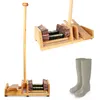 Image de Tire Bottes / 4 Brosses - Retire Botte Extérieur ou Intérieur - Mât dÉquilibre et Brosse à Bottes - Grattoir à Chaussures