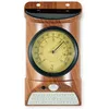 Image de FISHTEC - Lampe LED solaire 28 LED 100 lm détecteur mouvement 3-5m thermomètre -30/+50°C batterie 1200 mAh Marron