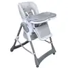 Image de Chaise haute bébé pliable réglable hauteur dossier tablette - Ptit - Perle