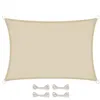 Image de Voile dombrage rectangulaire imperméable et anti-UV - 3 x 5 m - Beige - Linxor