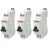 Image de ABB Lot de 3 disjoncteurs Ph+N raccordement Vis 16A-4 5Ka - Courbe C