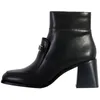 Image de Bottine Femme - Emilie Karston - Viana - Cuir - Noir - Talon Large