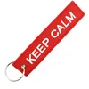 Image de CLJ - Porte-clés - KEEP CALM - Rouge - Sécurité aviation - Urgence