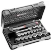 Image de FACOM - Coffret douilles 1/2 6 pans métriques - 19 pièces - S.161-2P6 - S.161-2P6