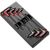 Image de Clés mâles en T - FACOM - MOD.84TZSAPB - 7 pièces - 6 pans - Thermoplastique noir