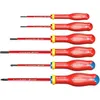 Image de Jeu de 6 tournevis isolés 1000V - FACOM - Protwist - Poignée Soft Grip - Testés individuellement à 10000V