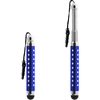 Image de Stylet Retractable Avec Strass Pour Écran Tactile - Attache Jack 3.5 Mm Bleu
