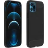 Image de Coque Pour Iphone 12 Pro Max Protection Souple Carbone Métal Brossé Noir
