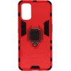Image de Coque Pour Xiaomi Poco M3 Hybride Antichoc Bague Métallique Support Rouge