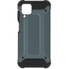Image de Coque Pour Samsung Galaxy A12 Hybride Design Relief Antichute Defender Ii Bleu Nuit