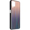 Image de Coque Pour Samsung Galaxy A12 Bi-matière Holographique Brillant Fine Légère Marron