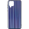 Image de Coque Pour Samsung Galaxy A42 Bi-matière Holographique Brillant Fine Légère Bleu Nuit