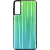 Image de Coque Pour Samsung Galaxy S21 Plus Bi-matière Holographique Brillant Fine Légère Vert