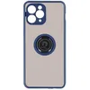 Image de Coque de protection - IPhone - 11 Pro - Bi-matière - Bague de maintien - Bleu nuit