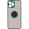 Image de Coque Pour Iphone 11 Pro Bi-matière Bague Métallique Support Vert