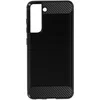 Image de Coque Pour Samsung Galaxy S21 Fe Renforcée Souple Carbone Effet Brossé Noir