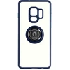 Image de Coque Pour Samsung Galaxy S9 Bi-matière Bague Métallique Support Vidéo Bleu
