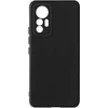 Image de Coque Pour Xiaomi 12 Lite Semi-rigide Soft-touch Fine Noir