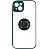 Image de Coque Pour Iphone 14 Bi-matière Bague Métallique Support Vidéo Vert