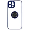 Image de Coque iPhone 14 Pro - AVIZAR - Bi-matière - Bague Métallique - Support Vidéo - Bleu