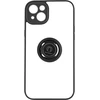 Image de Coque Pour Iphone 14 Plus Bi-matière Bague Métallique Support Vidéo Noir