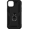 Image de Coque Pour Iphone 14 Hybride Antichoc Bague De Maintien Support Vidéo Noir