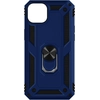 Image de Coque Pour Iphone 14 Plus Hybride Bague De Maintien Support Vidéo Bleu Nuit