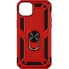 Image de Coque Pour Iphone 14 Plus Hybride Antichoc Bague De Maintien Support Vidéo Rouge